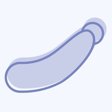 İkon kabağı. Meyve ve Sebze Sembolü ile ilgili. İki ton stili. düzenlenebilir