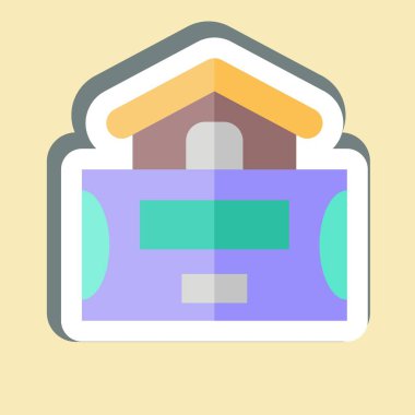 Çıkartma Alarm Sistemi. İç Güvenlik sembolüyle ilgili