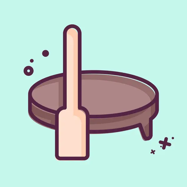 Simge sörf tahtası. Hawaii sembolüyle ilgili. MBE tarzı. dizayn edilebilir