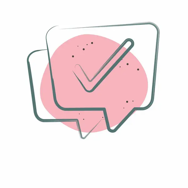 Simge Görüntülü Sohbet. Konuşma sembolüyle ilgili. Renkli Leke Biçimi. tasarım düzenlenebilir 11