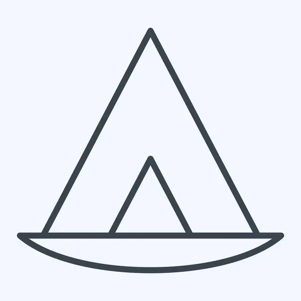 Icon Wigwam. House sembolüyle ilgili. Sıra tarzı. dizayn edilebilir