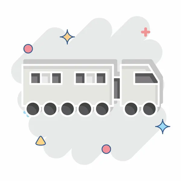 Simge sileceği. Ulaşım sembolüyle ilgili. Çizgi roman. dizayn edilebilir