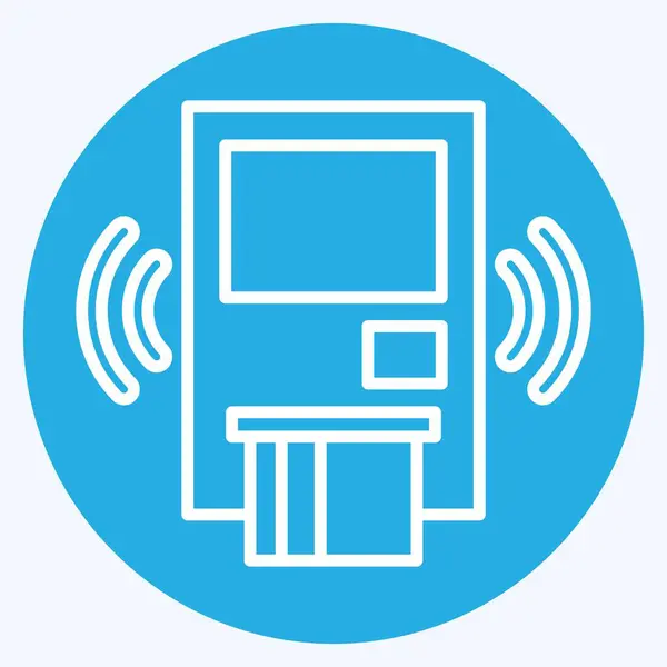 Simgesel Kablosuz Güvenlik Sistemi. İç Güvenlik sembolüyle ilgili. mavi gözler tarzı