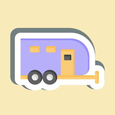 Çıkartma Karavanı. House sembolüyle ilgili. dizayn edilebilir