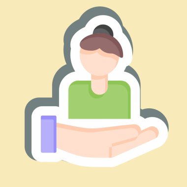 Kadınlara Bakan Çıkartma. Feminizm sembolüyle ilgili. dizayn edilebilir