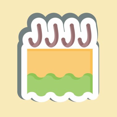 Çıkartmalı Kraker Derisi. Kozmetoloji sembolüyle ilgili. dizayn edilebilir