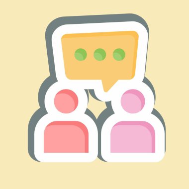 Çıkartma Tartışması. Konuşma sembolüyle ilgili. dizayn edilebilir