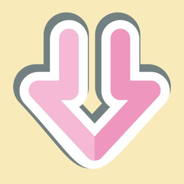 Çıkartma İndirme 1, İndirme Sembolü ile ilgili. dizayn edilebilir