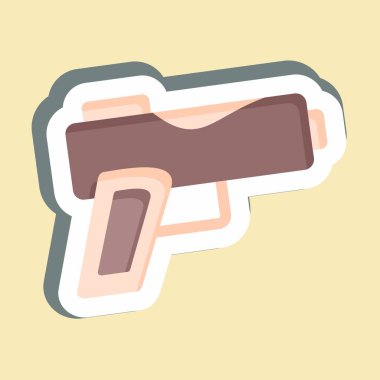 Çıkartma Silahı. Askeri sembolle ilgili. dizayn edilebilir