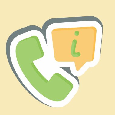 Etiket Bilgi Hattı. Konuşma sembolüyle ilgili. dizayn edilebilir