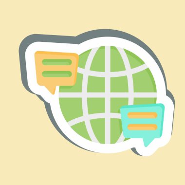 Etiket Dili. Konuşma sembolüyle ilgili. dizayn edilebilir