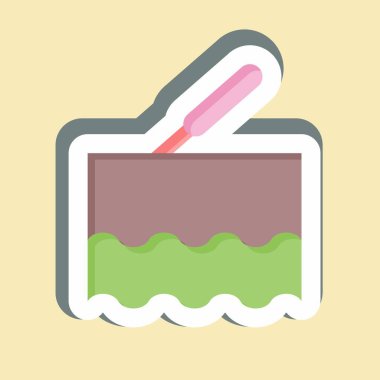 Çıkartma lazeri. Kozmetoloji sembolüyle ilgili. dizayn edilebilir