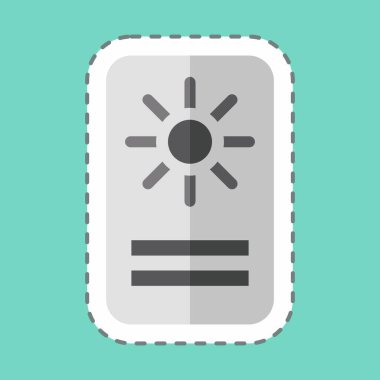 Çıkartma çizgisi Astroloji Kartını kesti. Astroloji sembolüyle ilgili. dizayn edilebilir