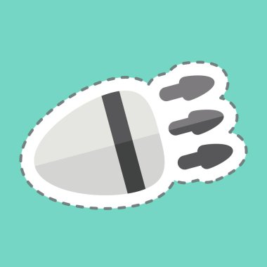 Çıkartma çizgisi araba ışığını kesti. Işık sembolüyle ilgili. dizayn edilebilir