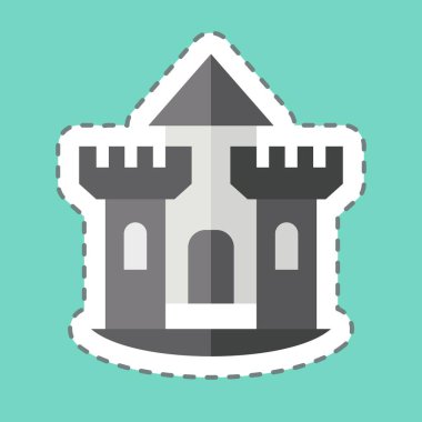 Çıkartma hattı Castle 'ı kesti. House sembolüyle ilgili. dizayn edilebilir