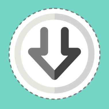 Çıkartma hattı indirme işlemini kesti. İndirme sembolüyle ilgili. dizayn edilebilir