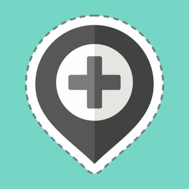 Çıkartma hattı hastaneyi kesti. Konum sembolüyle ilgili. dizayn edilebilir