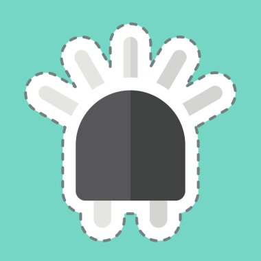 Çıkartma çizgisi LED 'i kesti. Işık sembolüyle ilgili. dizayn edilebilir