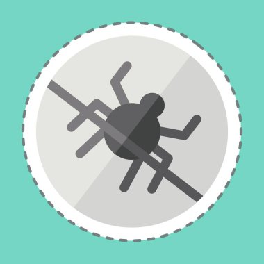 Çıkartma çizgisi kesilmiş. Böcek yok. Yatak sembolü ile ilgili. dizayn edilebilir