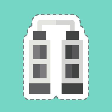 Çıkartma çizgisi Gökdelen 'i kesti. House sembolüyle ilgili. dizayn edilebilir