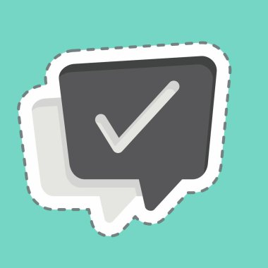 Çıkartma hattı Video Sohbetini kesti. Konuşma sembolüyle ilgili. tasarım düzenlenebilir 11