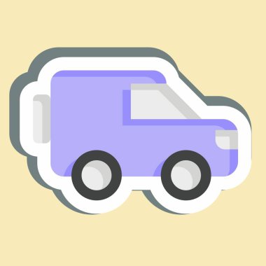 Sticker Millitary Otobüs. Askeri sembolle ilgili. dizayn edilebilir