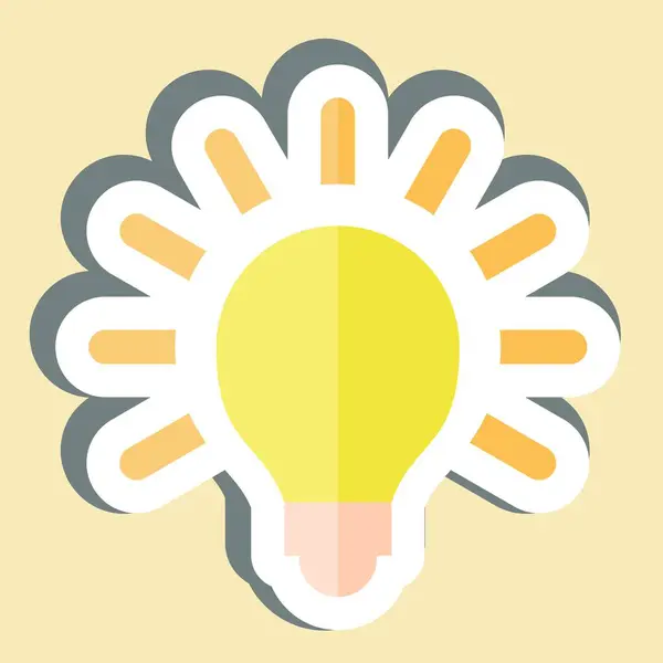 Etiket Ampulü. Işık sembolüyle ilgili. dizayn edilebilir