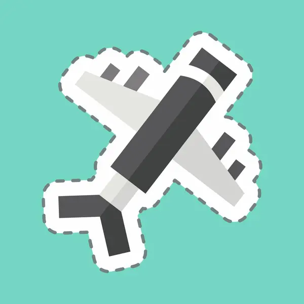 Çıkartma hattı Air Craft 'ı kesti. Ulaşım sembolüyle ilgili. dizayn edilebilir