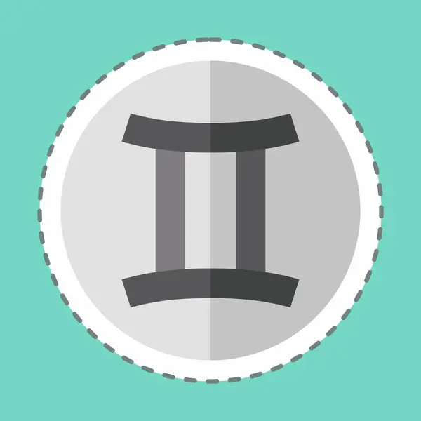 Etiket çizgisi Astroloji Gemini 'yi kesti. Astroloji sembolüyle ilgili. dizayn edilebilir