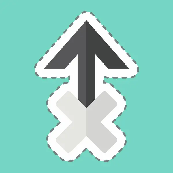 Etiket çizgisi Zeus 'u kesti. Astroloji sembolüyle ilgili. dizayn edilebilir