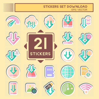 Çıkartma İndirme Ayarları. Eğitim sembolüyle ilgili. dizayn edilebilir