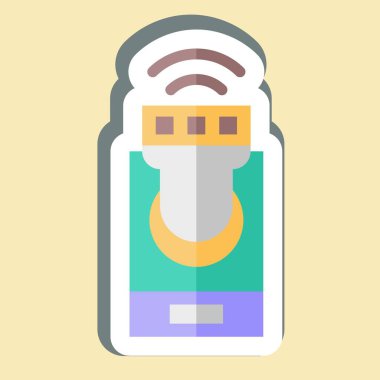 Sticker Smart ışıklandırması. İç Güvenlik sembolüyle ilgili