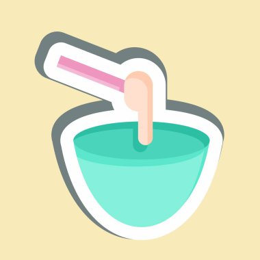 Etiket Şekerleme. Kozmetoloji sembolüyle ilgili. dizayn edilebilir