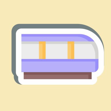 Çıkartma Treni. Ulaşım sembolüyle ilgili. dizayn edilebilir