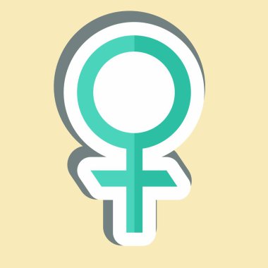 Venüs Astrolojisi etiketi. Astroloji sembolüyle ilgili. dizayn edilebilir