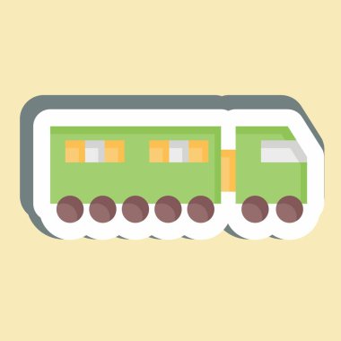 Çıkartma sileceği. Ulaşım sembolüyle ilgili. dizayn edilebilir