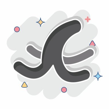 Icon Muz Kabuğu. Geri dönüşüm sembolüyle ilgili. Çizgi roman. dizayn edilebilir