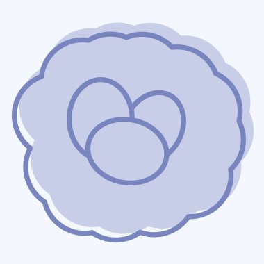 Simge Kuş Ağı. Doğal Organik Kozmetik Sembolü ile ilgili. İki ton stili. dizayn edilebilir