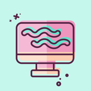 Simge günlüğü. Medya sembolüyle ilgili. MBE tarzı. dizayn edilebilir