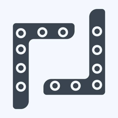 Simge Bumerang. Tarih öncesi sembolle ilgili. Kabartma tarzı. dizayn edilebilir