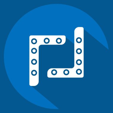 Simge Bumerang. Tarih öncesi sembolle ilgili. Uzun gölge tarzı. dizayn edilebilir