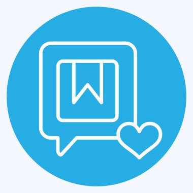 Simge Markası Nişanı. Medya sembolüyle ilgili. Mavi gözlü. dizayn edilebilir