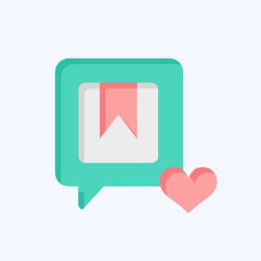 Simge Markası Nişanı. Medya sembolüyle ilgili. Düz stil. dizayn edilebilir