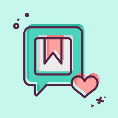 Simge Markası Nişanı. Medya sembolüyle ilgili. MBE tarzı. dizayn edilebilir