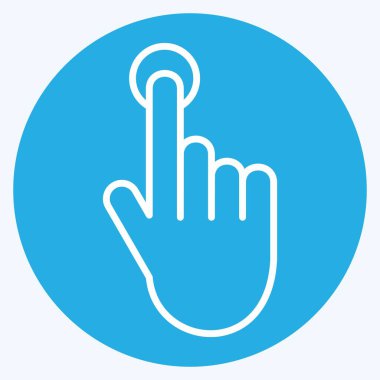 Eyleme Simge Çağrısı. Medya sembolüyle ilgili. Mavi gözlü. dizayn edilebilir