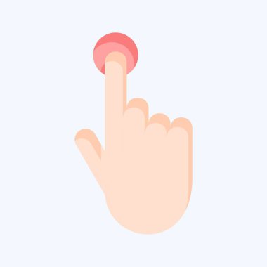 Eyleme Simge Çağrısı. Medya sembolüyle ilgili. Düz stil. dizayn edilebilir