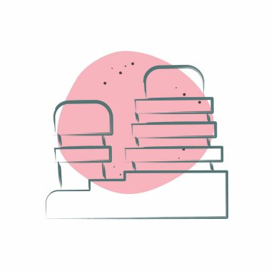 Simge Uygarlığı. Tarih öncesi sembolle ilgili. Renkli Leke Biçimi. dizayn edilebilir