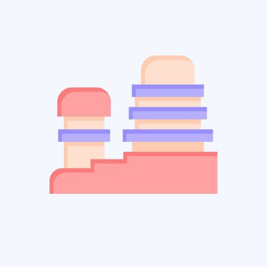 Simge Uygarlığı. Tarih öncesi sembolle ilgili. Düz stil. dizayn edilebilir