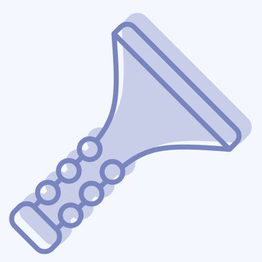 Simge Klarneti. Enstrümanlar sembolüyle ilgili. İki ton stili. dizayn edilebilir