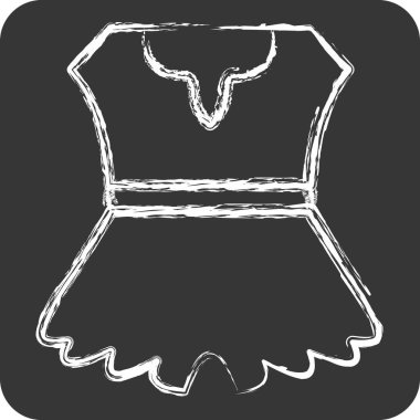 Simge Kıyafetler. Tarih öncesi sembolle ilgili. Tebeşir stili. dizayn edilebilir